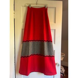 Vintage wool maxi skirt